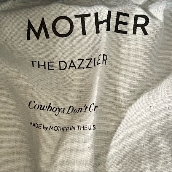 Mother The Dazzler High Rise Straight Leg Jean Medium Blue Cowboys Don't Cry 26 - Picture 9 of 16